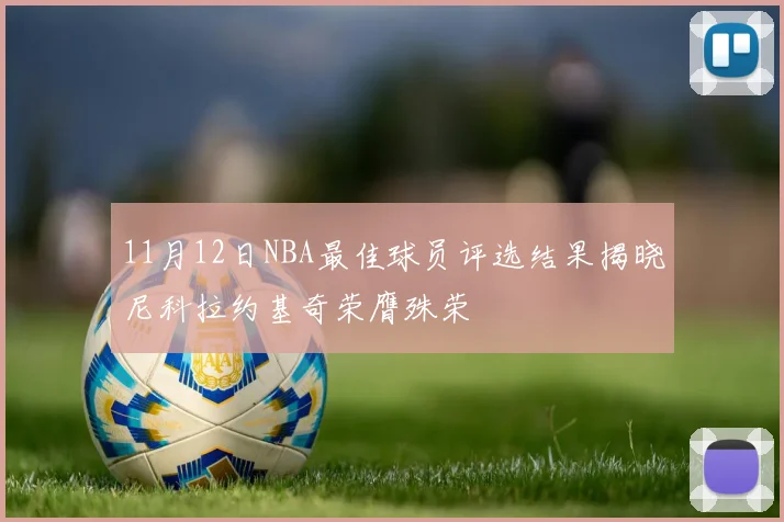 11月12日NBA最佳球员评选结果揭晓尼科拉约基奇荣膺殊荣